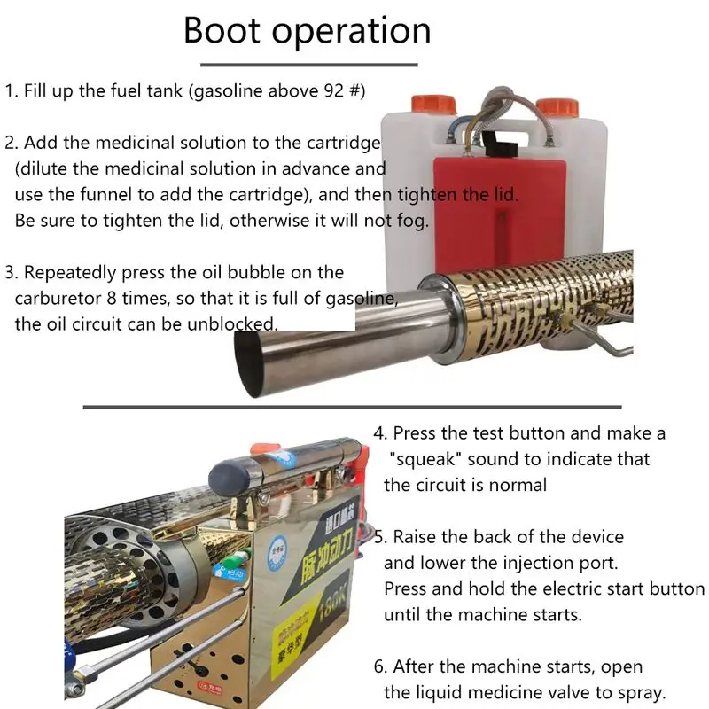 Портативная тепловая машина для дезинфекции электрическая запотевания