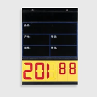 reusable digital number flip price sign board chalkboard