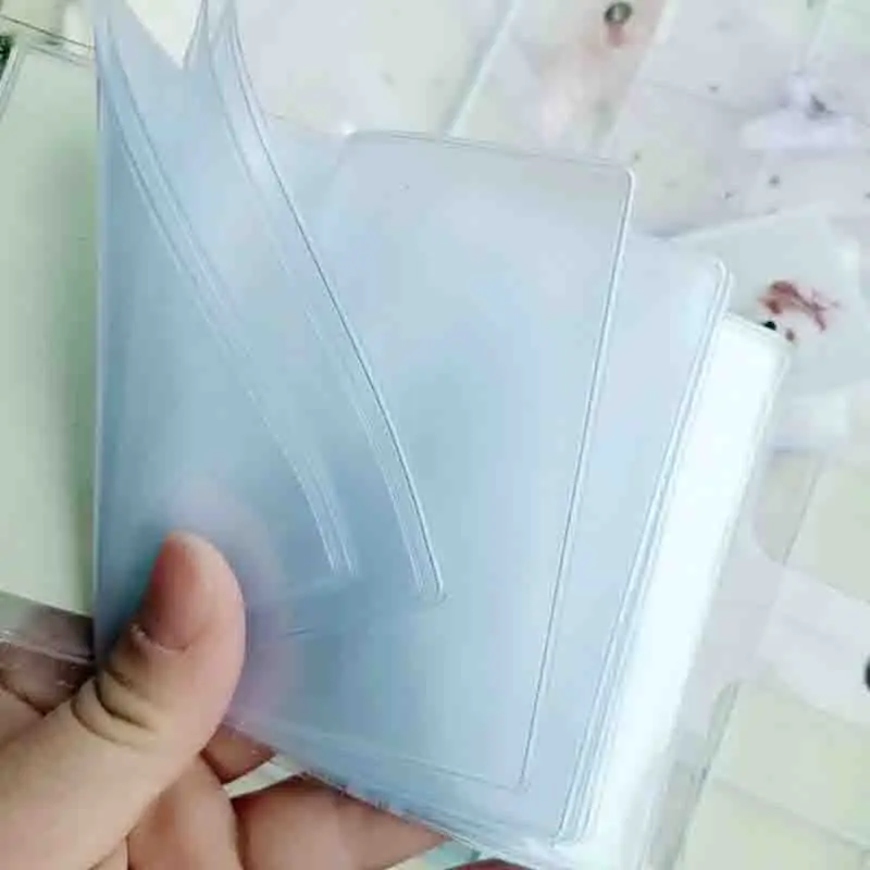 

Jelly Color Photo Album for Mini Card Photo Sticker Album Mini Photo Album Photos Transparent Glitter Card Holder