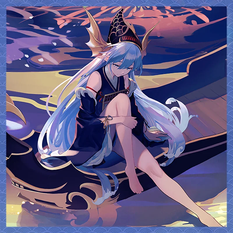 Горячая игра Onmyoji SP Linghai Золотая рыбка японское кимоно Косплей Костюм Униформа