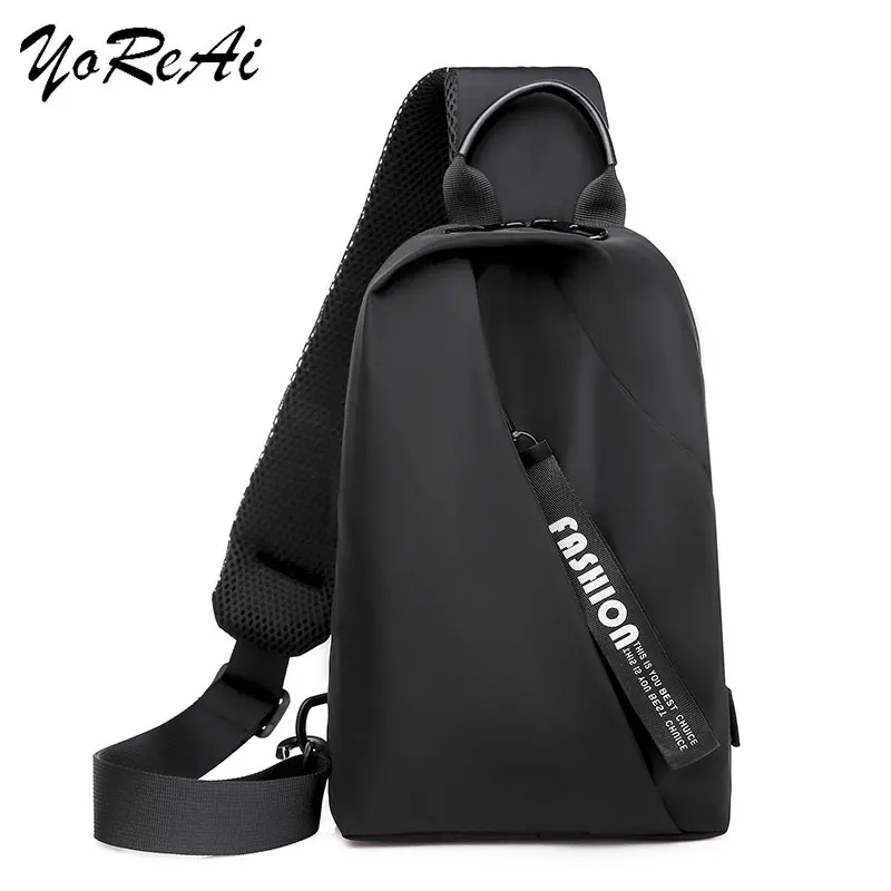 

Повседневная нагрудная сумка YoReAi через плечо, мужская сумка-слинг на ремне, легкие мужские портфели, рюкзак для путешествий и спорта