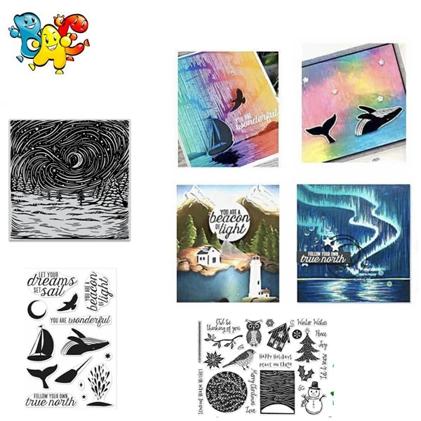 Аврора прозрачные штампы для DIY скрапбукинга/изготовления карт/Детские