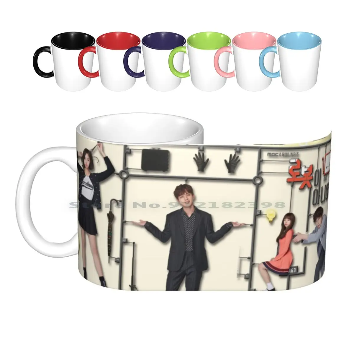 

Я не робот-модель керамических кружек, кофейные чашки, кружка для молока и чая, Корейский смешанный Милая драма K идол романтический