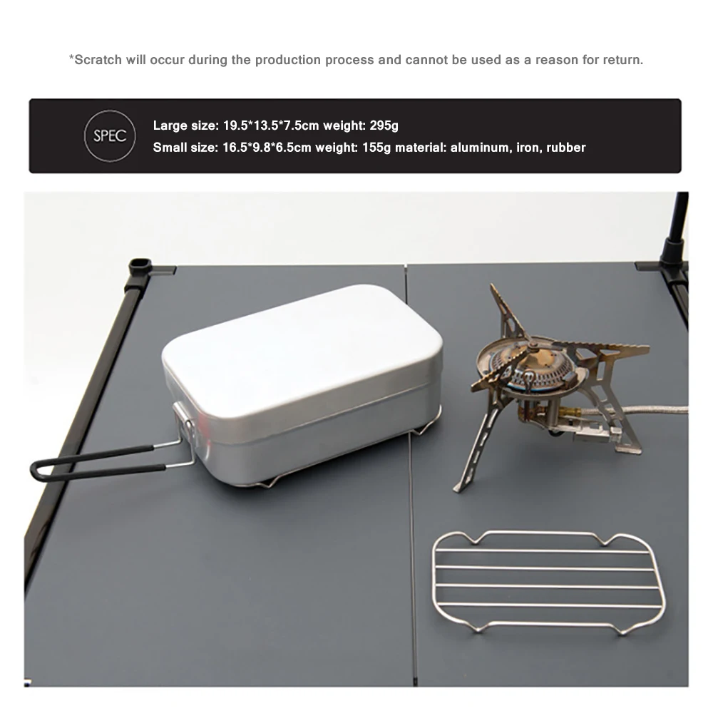 Складной мини-контейнер для пикника из нержавеющей стали контейнер завтрака и