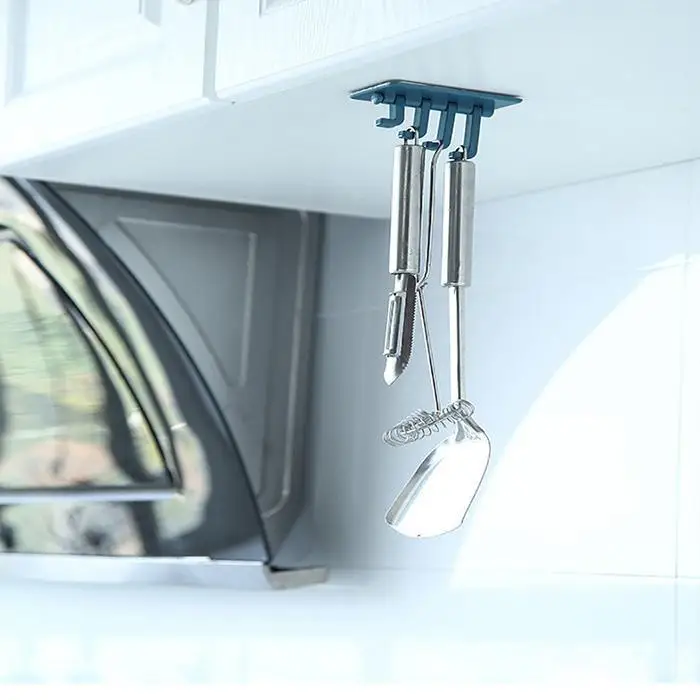 1PC Durable Strong Dustproof Seamless Rotating Hook Home Wall 4 Color hooks for Kitchen Bedroom |
