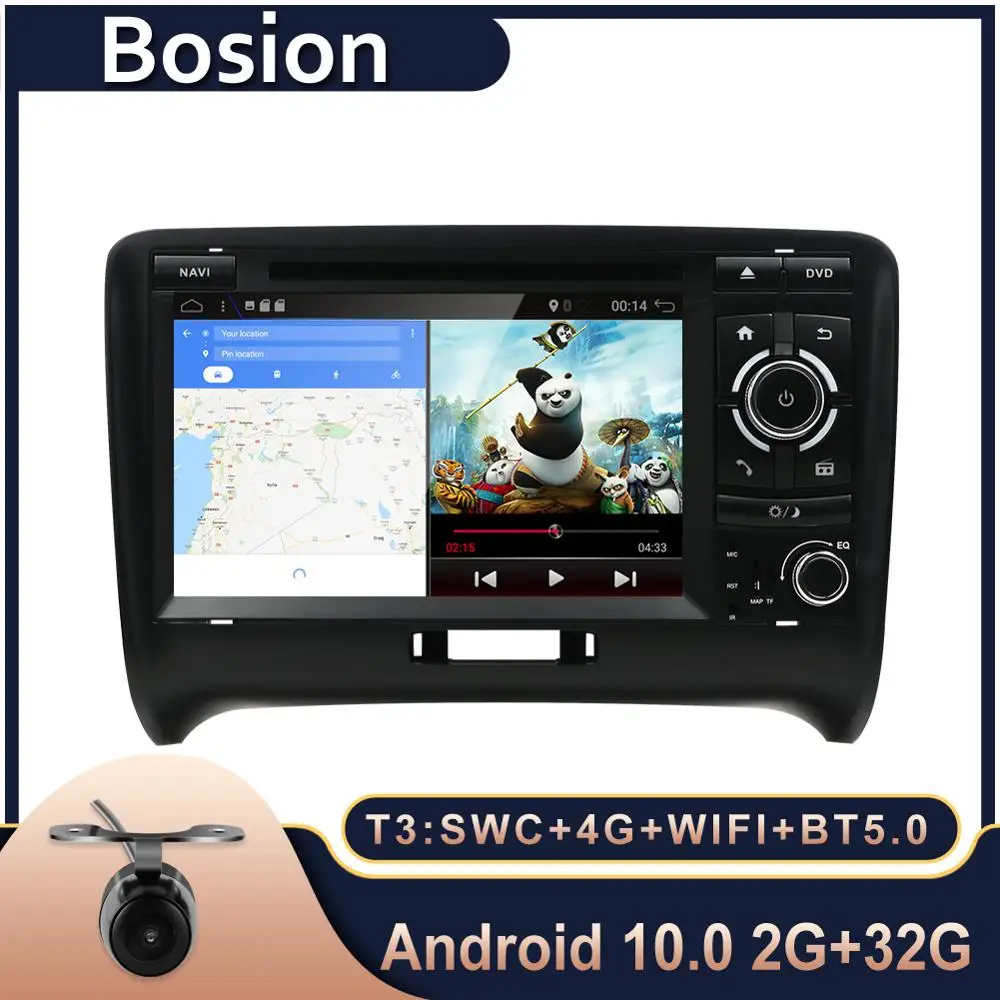 Авторадио 2 DIN Android 10 0 автомобильное радио для Audi TT MK2 8J 2006 2007 2008 2009 2010 2011 2012 Авто