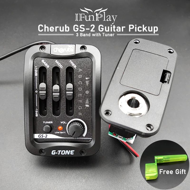 Херувим GS 2 звукосниматель для акустической гитары 3 полосный со встроенным