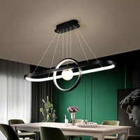 modern led pendant chandelier ac85 265v for living room dining room kitchen bar home black deco hanging chandelier fixtures