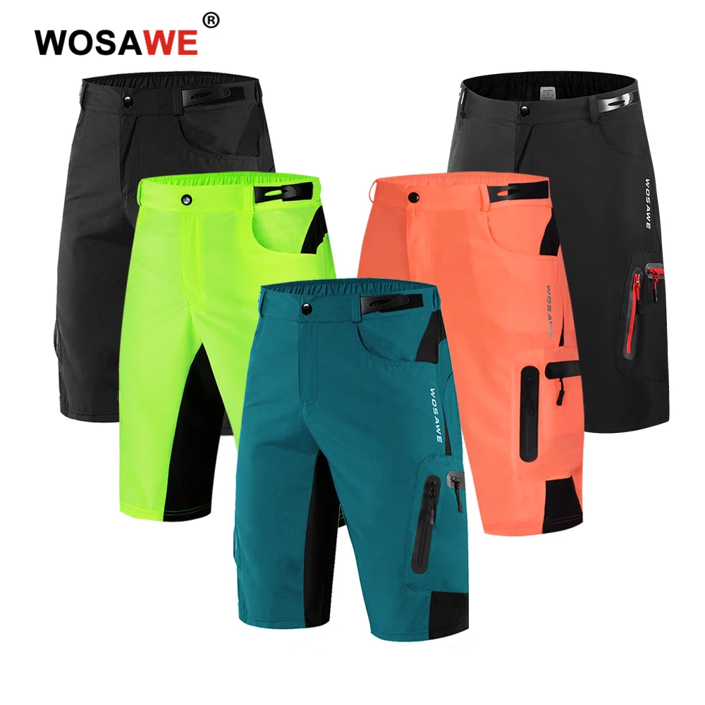 

WOSAWE Men's Motocross Shorts Loose-fit MTB Bike Downhill Off Road Bicycle Shorts Running Riding Breathable Motorcycle Pants