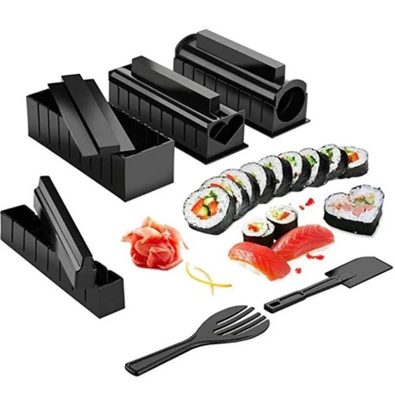 10 шт. DIY набор для приготовления суши инструменты японский форма рисовых шариков