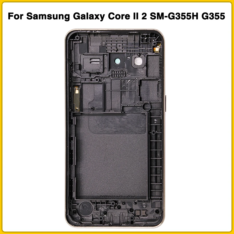 Новый G355 полный корпус чехол задняя крышка для Samsung Galaxy Core II 2 SM-G355H G355H батарея