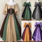 Женский костюм эльфа в средневековом винтажном стиле, костюм эльфа для девушек, кельтских принцесс, корсет для талии, вечернее платье-топ