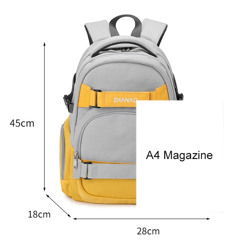 2021 Women's Backpack High School Boy's Multi-layer Oxford Cloth  Backpack School Bags for Girls