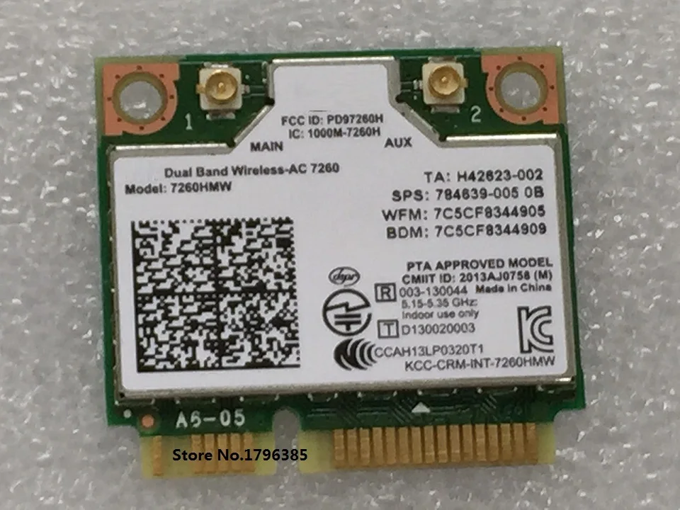 Новая беспроводная Двухдиапазонная карта Wi-Fi + Bluetooth 4 0 для Intel Wireless-AC 7260 7260HMW 876