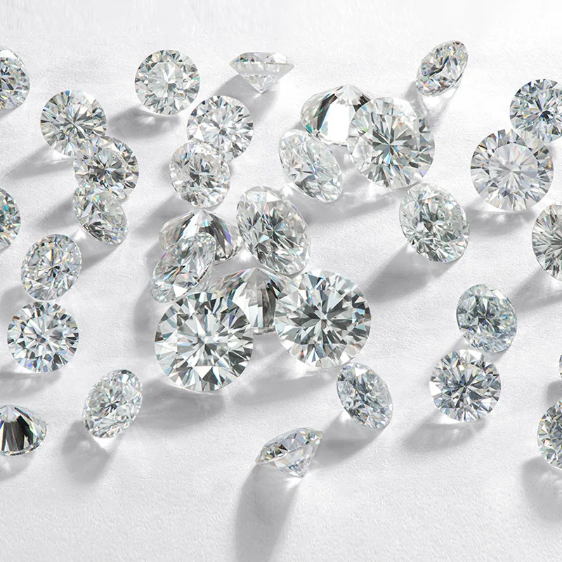 Цветной Муассанит Jerrystory 2.0ct D 8 0 мм блестящий VVS1 класс великолепной резки