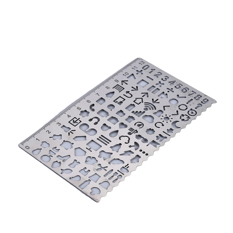 Винтажные портативные металлические трафареты из нержавеющей стали полые