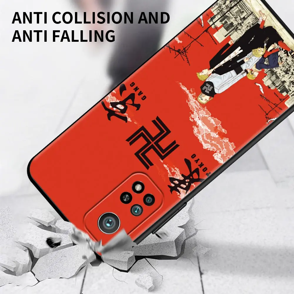 Anime tokyo revengers Funda For Mi Poco X3 M3 Pro NFC F1 Shell for Mi 12 Note 10 Pro Coque for Mi CC9 Pro CC9E A3 A2 Lite Para