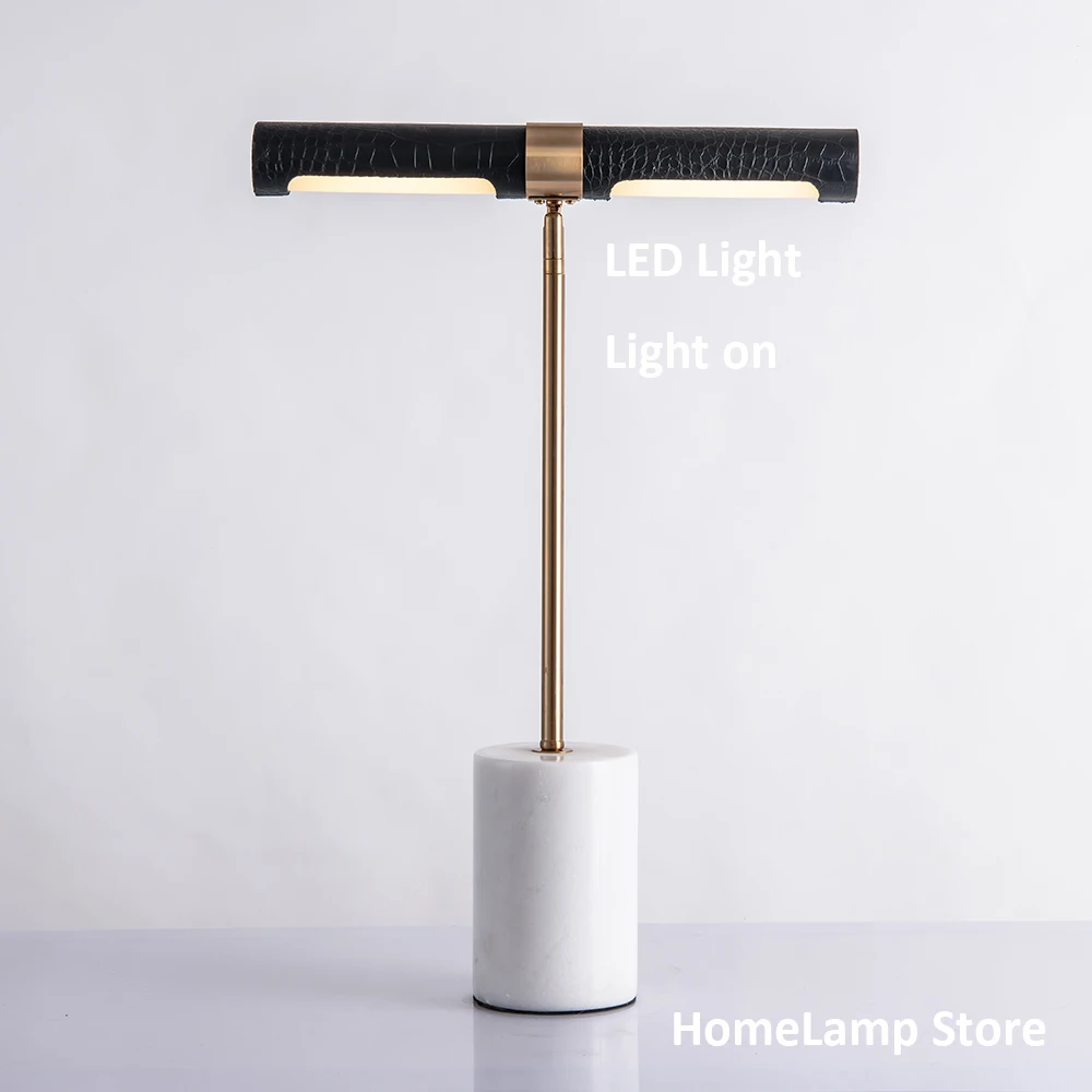 

Marble Table Lamp Nordic Bedside lamp Art deco Desk light for Living Room lighting fixture Modern table lamp for home decoration