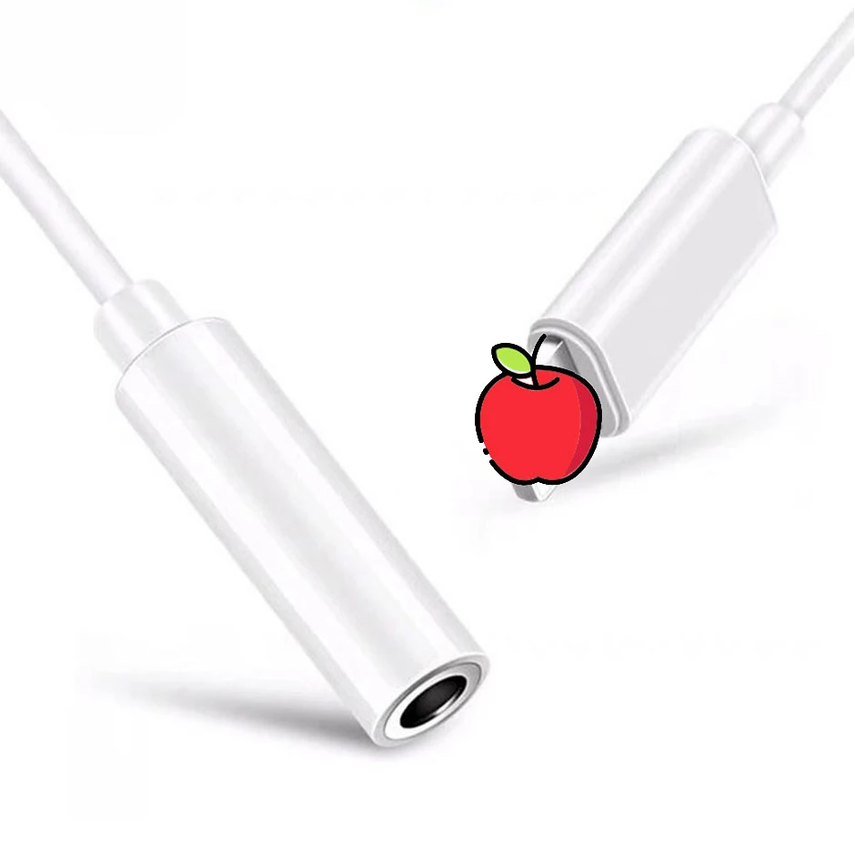 Адаптер для передачи звука Apple 7/8/X/XS Lighting Transfer 3 5 от производителя|Переходники и