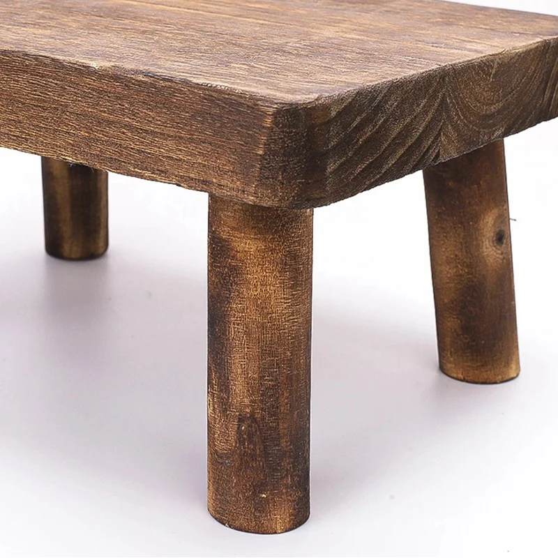 Высокие кровати деревянный ступенчатый стул из массива дерева небольшой кухня