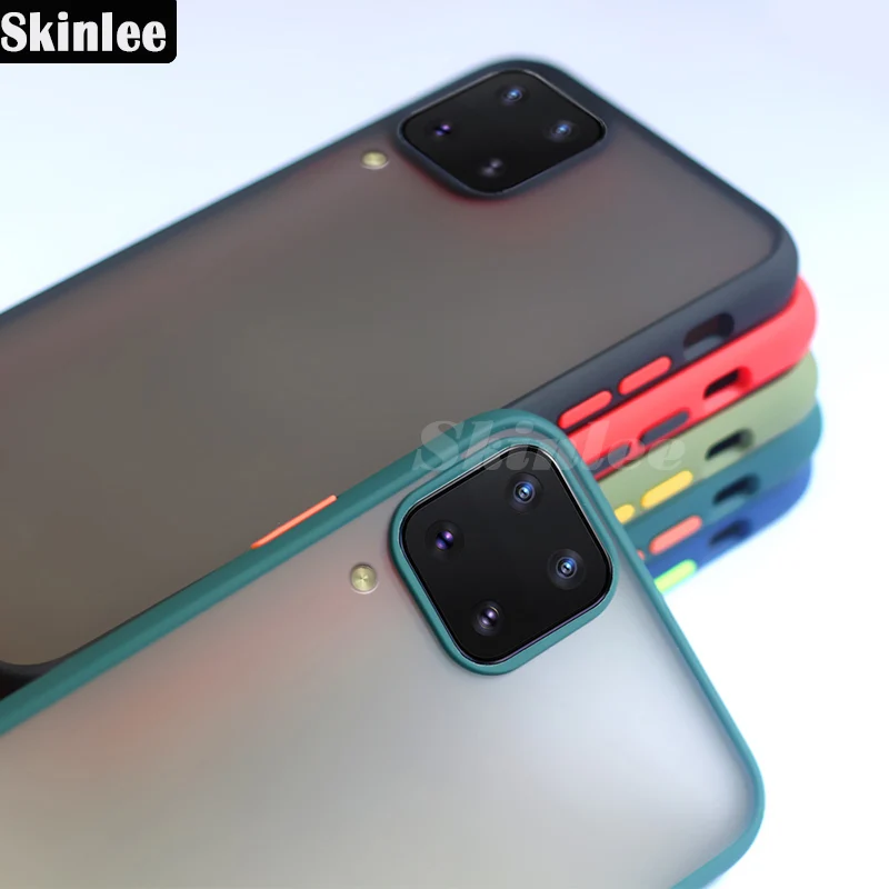 Чехол Skinlee для Huawei P40 Lite прозрачный матовый Жесткий ударопрочный чехол телефона