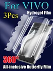 3 в 1 полная защита экрана X70 Pro + бабочка для VIVO X50Pro Plus Передняя Задняя Гидрогелевая пленка IQOO 8Pro NEO5 NEX3S X60 X60Pro