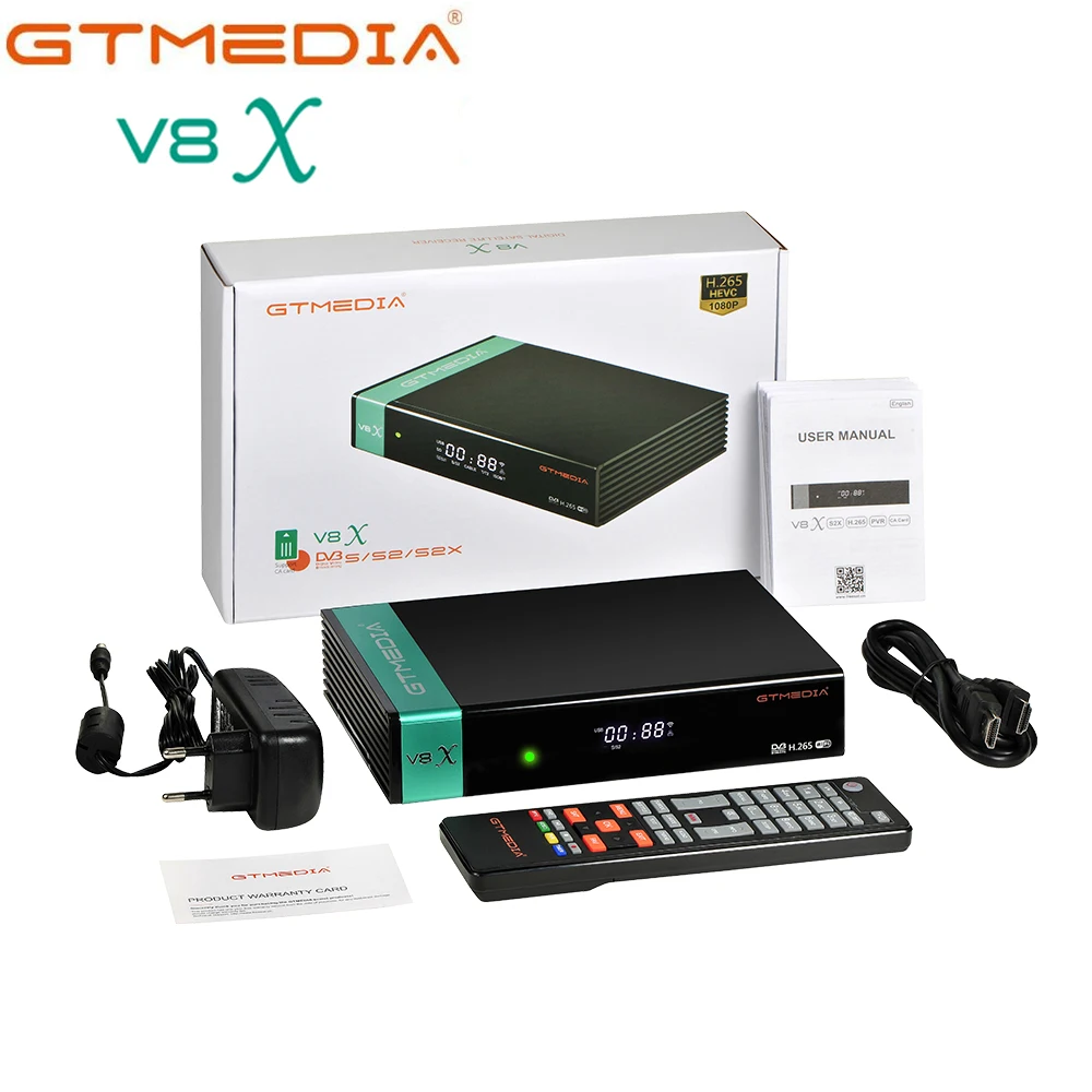 Горячая Распродажа спутниковый декодер Gtmedia V8X встроенный Wi-Fi V7 S2X DVB такой же как V8