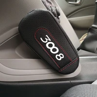 pu leather knee pad handrail pad interior car accessories for peugeot 3008