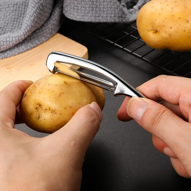 

Potato Peeler for Kitchen -the Rotatable Blade Made of Premium Zinc Alloy and the Durable Non-Slip Handle