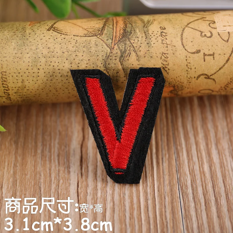 colour cartoon English Alphabet Letter PATCHES Iron On Embroidered Patch For Clothing Badge Paste kid boy Clothes Bag Pant | Дом и сад