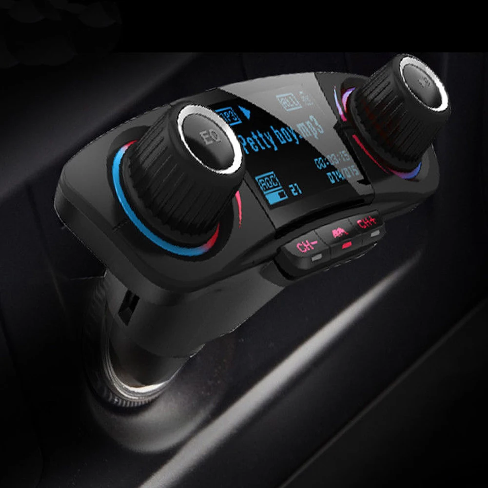 Автомобильный FM-трансмиттер с поддержкой Bluetooth 4 0 2 USB-порта | Автомобили и