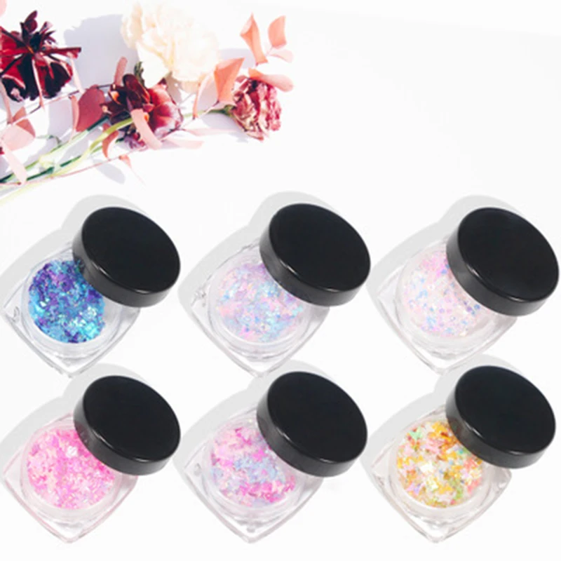 Блестящий гель для макияжа с глазами и бабочками 6 шт./компл. 2019|Глиттер шиммер| |