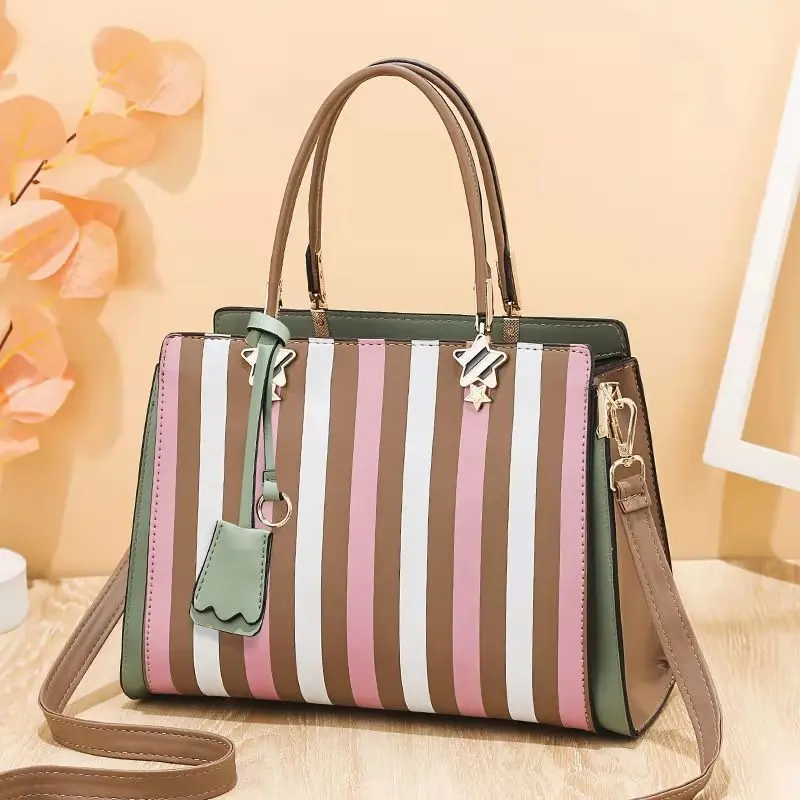 

Large-capacity women's bag new style 2021 fashion one-shoulder messenger bag handbag simple atmosphere women's bag