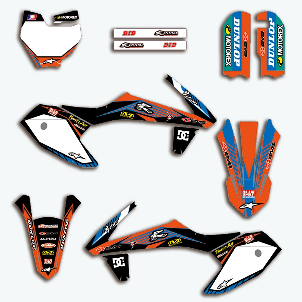 

Индивидуальная наклейка Графический обтекатель, наклейки для KTM SX50 SX 50 2016-2020 2016 2017 2018 2019 2020