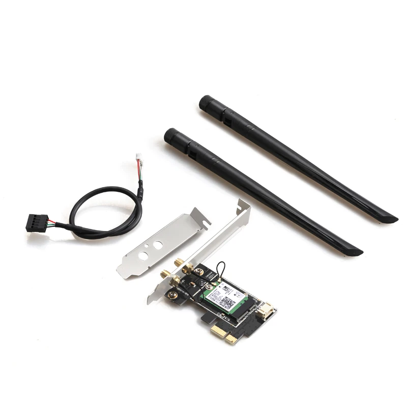 Адаптер DIEWU PCIE WiFi6 беспроводная сетевая карта Bluetooth 3000 м с процессором INTEL AX200 |