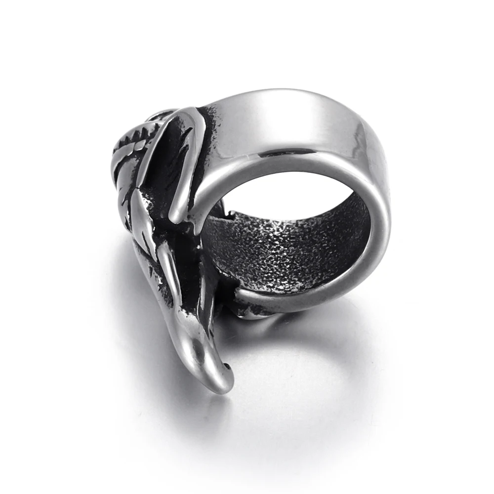 Бисер из нержавеющей стали большой ползунок 8 мм для кожаных браслетов ювелирных