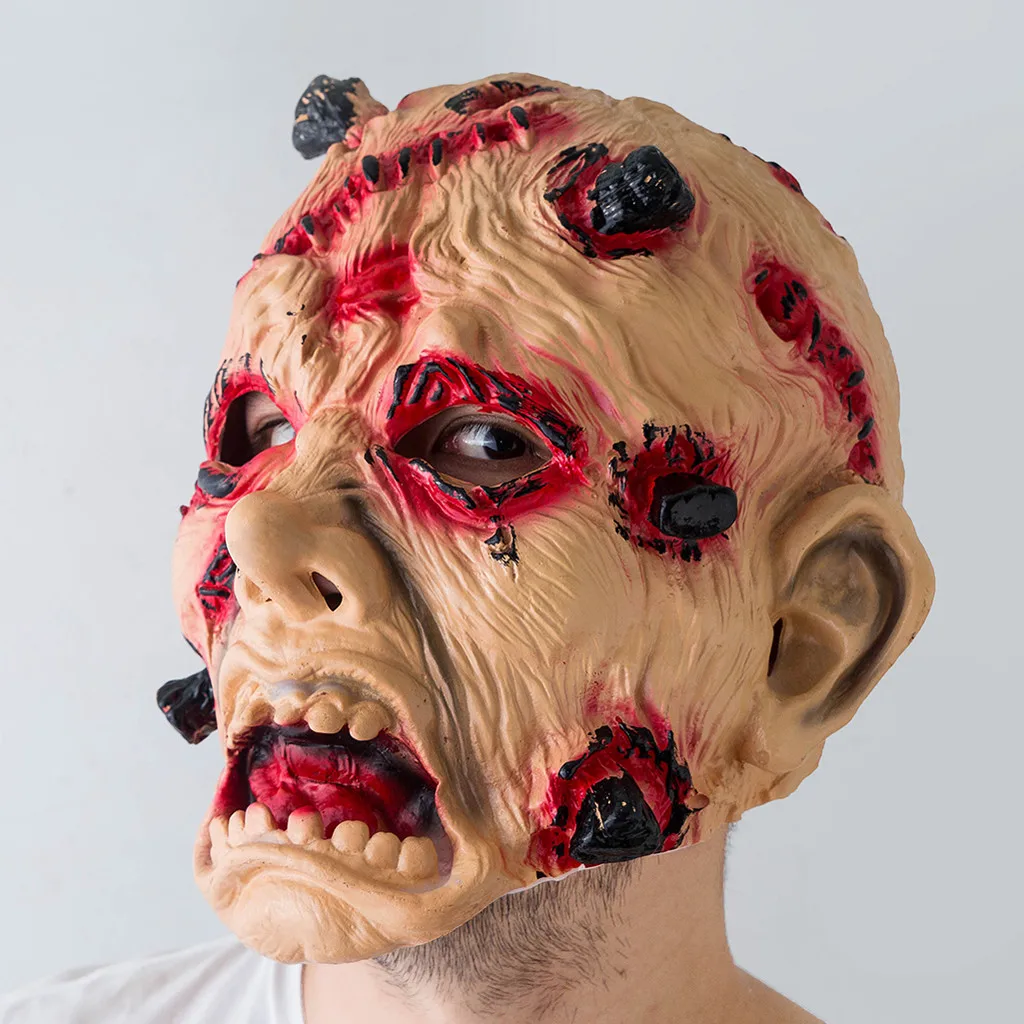 Маска Хэллоуин Латекс страшный костюм маска на Хеллоуин для косплея вечерние
