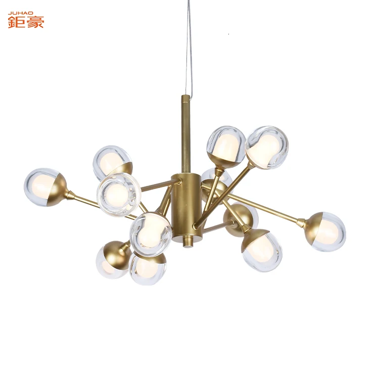 12 украшения алюминиевые лампы пузыри современный мульти светодиодный