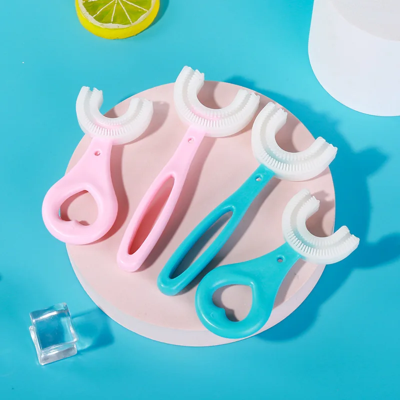 Новинка детская зубная щетка для младенцев U-Силиконовая Ручная Уборка рта с