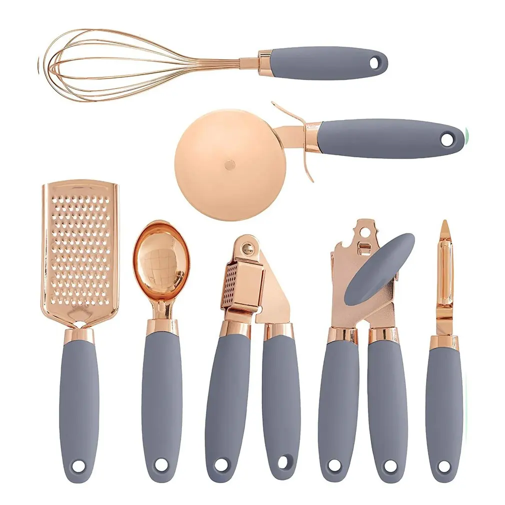 

7pcs Garlic Press Pizza Cutter Kitchen Gadget Set Can Opener Potato Cooking Kitchenware Kitchen Accessories