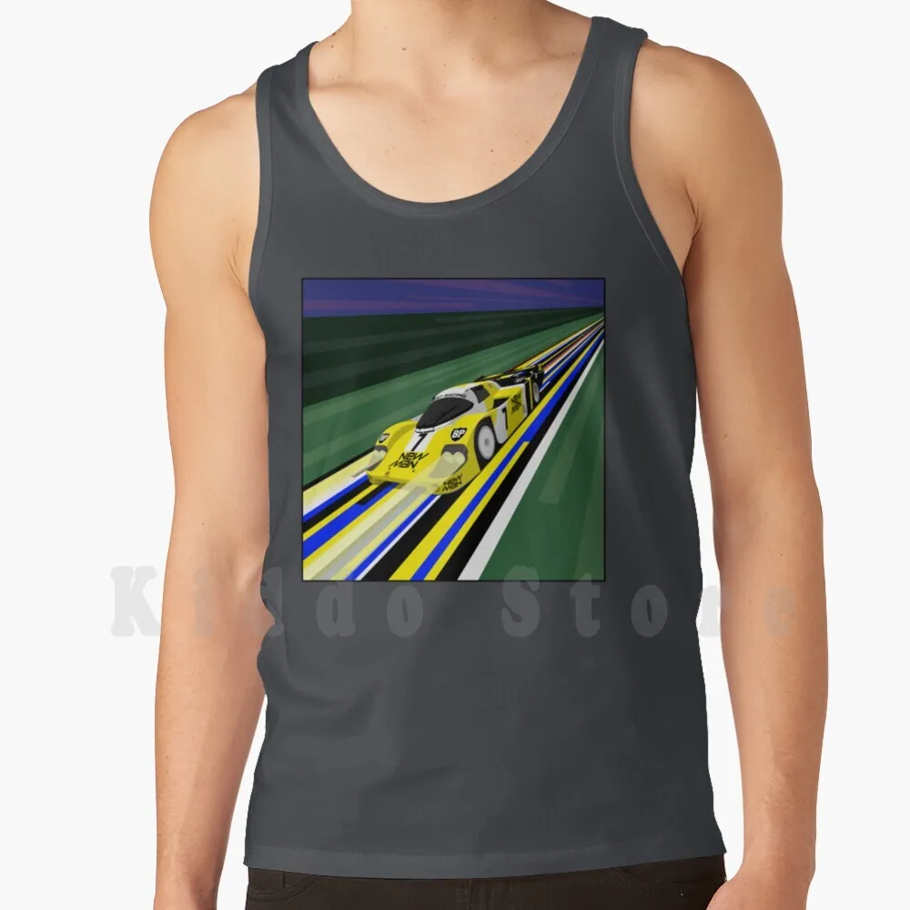 

Midnight On The Mulsanne ( Inmotion ) tank tops vest 100% Cotton Motorsport Le Mans Group C Sportscar