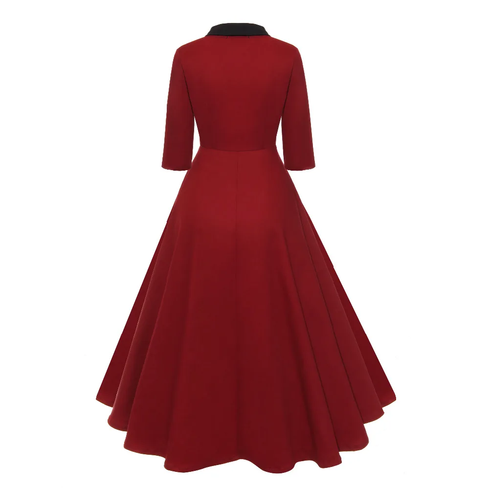 Женское винтажное платье в готическом стиле элегантные вечерние платья винно