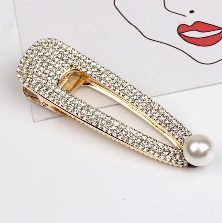Style 24 1 шт., корейский стиль, стразы для женщин и девушек, геометрический сплав, модные заколки для волос, аксессуары для волос для девочек, золотые, серебристые блестящие заколки для волос - Цвет: Style 24