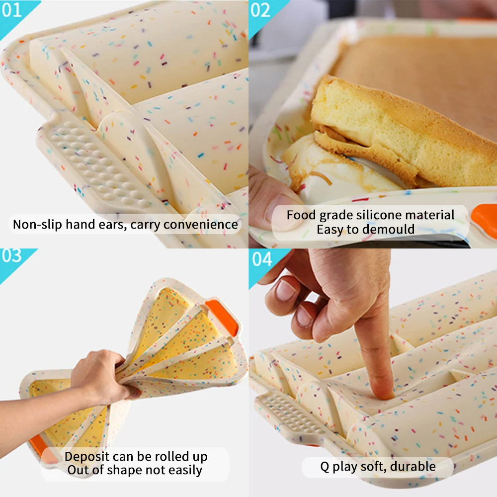 Не прилипающие формы для выпечки тортов и пирожных Еда Класс силиконовый