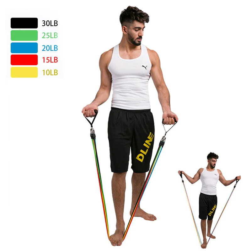 11 шт./компл. Резистентные резинки тренировочная трубка для тренировок резиновые