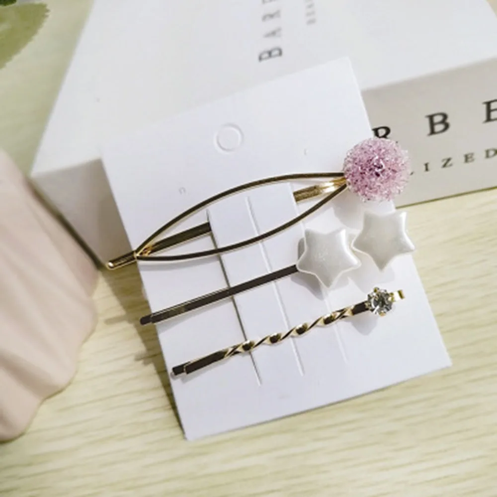 

1 Set Summer Beach Hair Jewelry Fashion Imitation Pearl Heart Starfish Hairpins Hair Clips For Women Hair Accessories