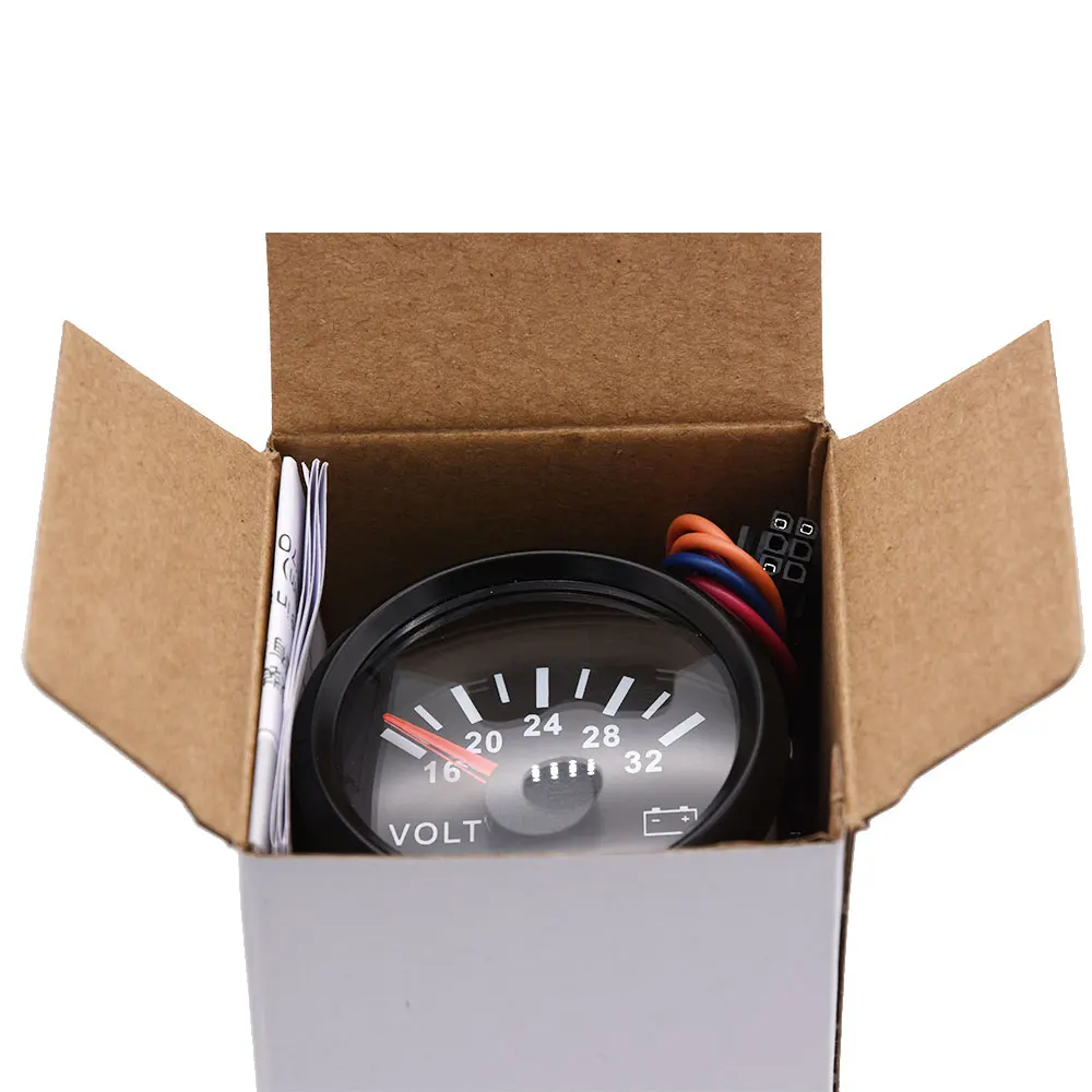 52 мм морской вольтметр калибр 8 16 вольт для автомобиля мотоцикла красная