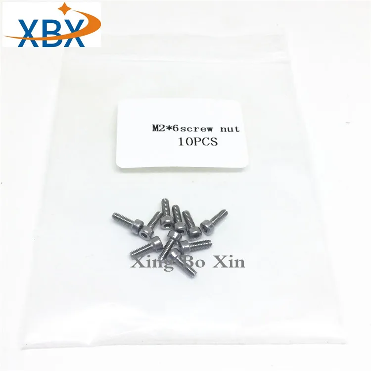 

Болты с шестигранной головкой, M2 * 6, 10 шт., винты с шестигранной головкой, M2 * 6 мм, класс углеродистой стали, винт с шестигранной головкой, Din912