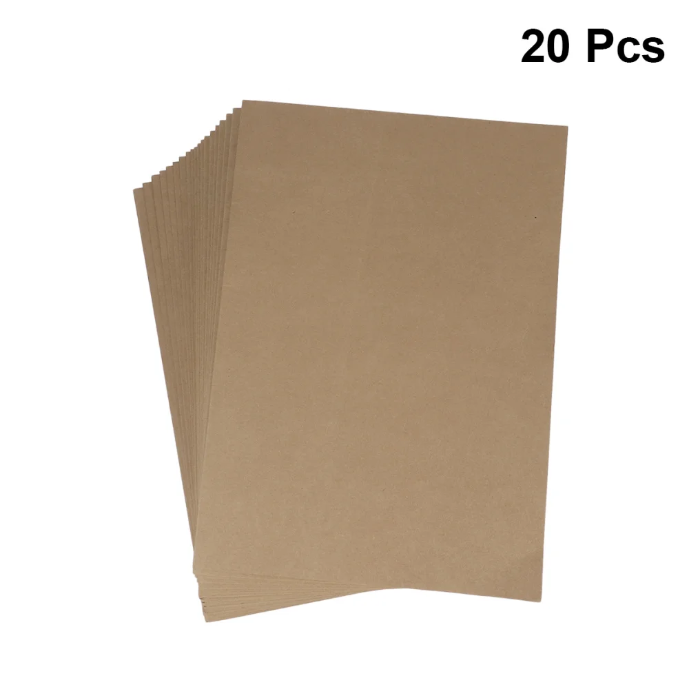 

20pcs A4 Kraft Paper Presentation Folder Project File Document Folder Office Accessories (Kraft Paper)