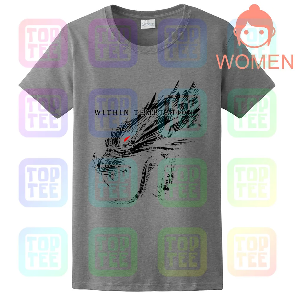 WOMEN-GRAY Черная футболка с симфонической металлической лентой NIGHTWISH - Цвет: WOMEN-GRAY
